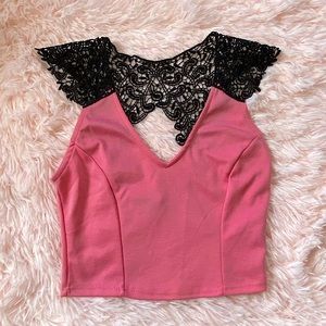 Off the shoulder, dressy crop top